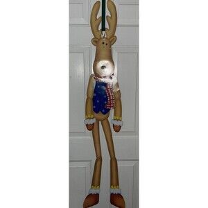 Vintage Anymore Christmas 55" Moose Die Cut Paper Holiday Decoration Reindeer